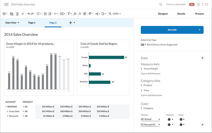 Exploration et visualisation avec SAP BusinessObjects Cloud